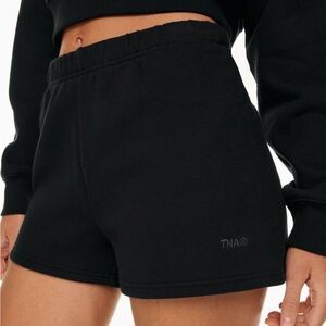 TNA Aritzia Cozyfleece GREEN Short